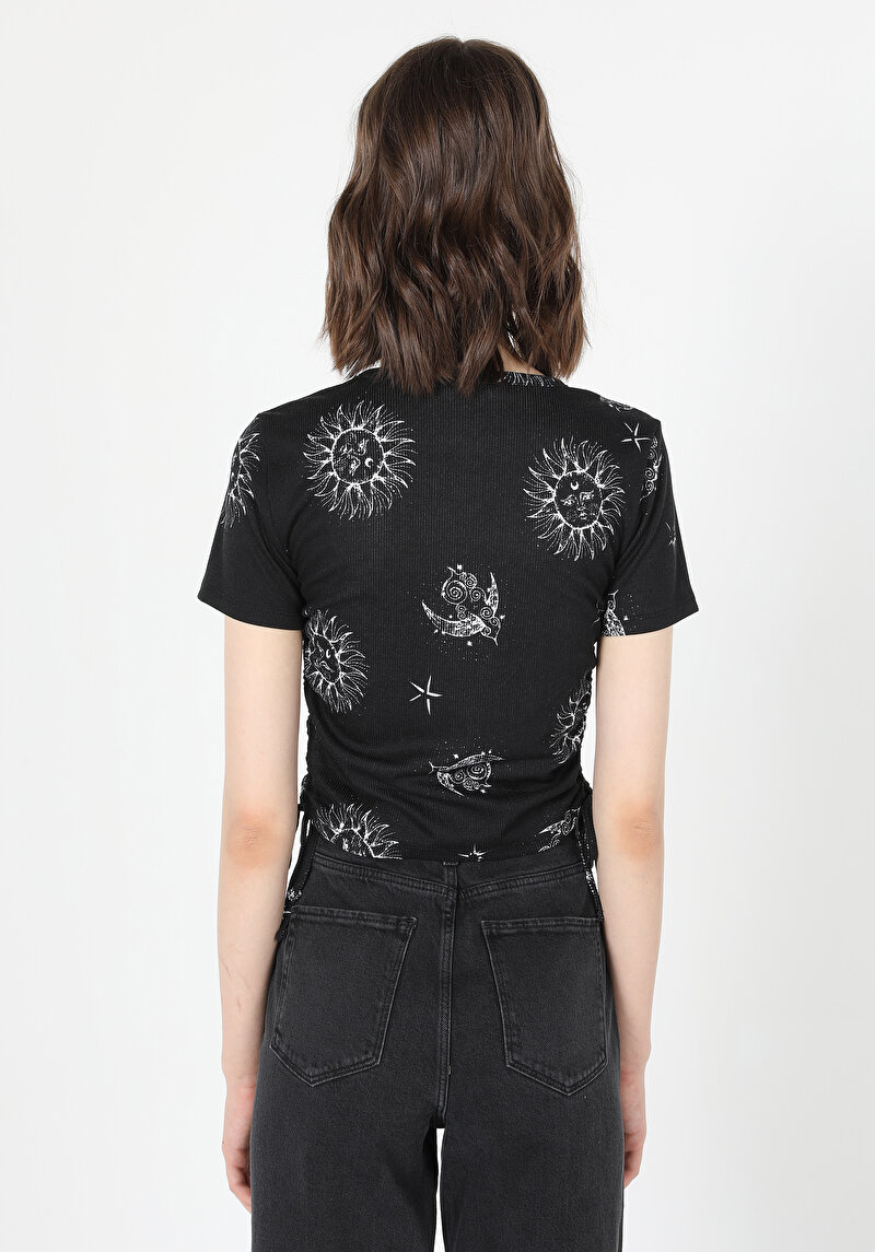 Afișați detalii pentru Tricou Cu Maneca Scurta De Dama Negru   Cl1059795