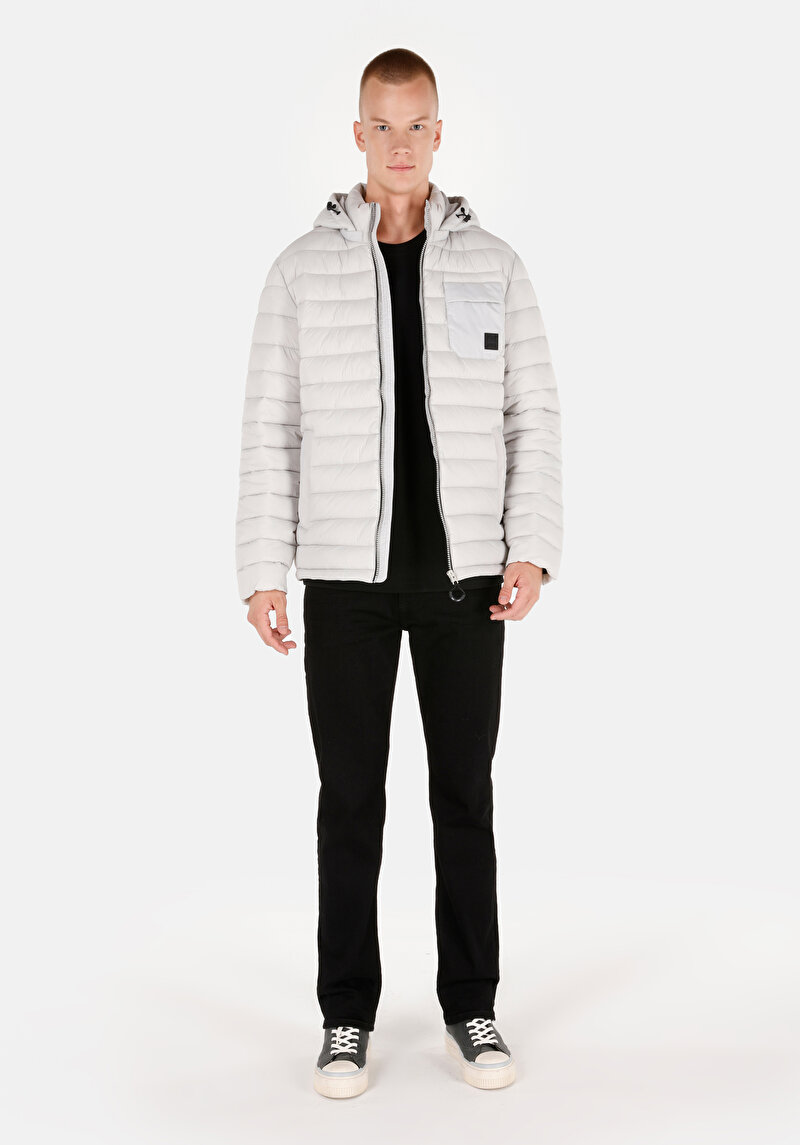 Afișați detalii pentru Jacheta De Barbati Alb Slim Fit  Cl1071235