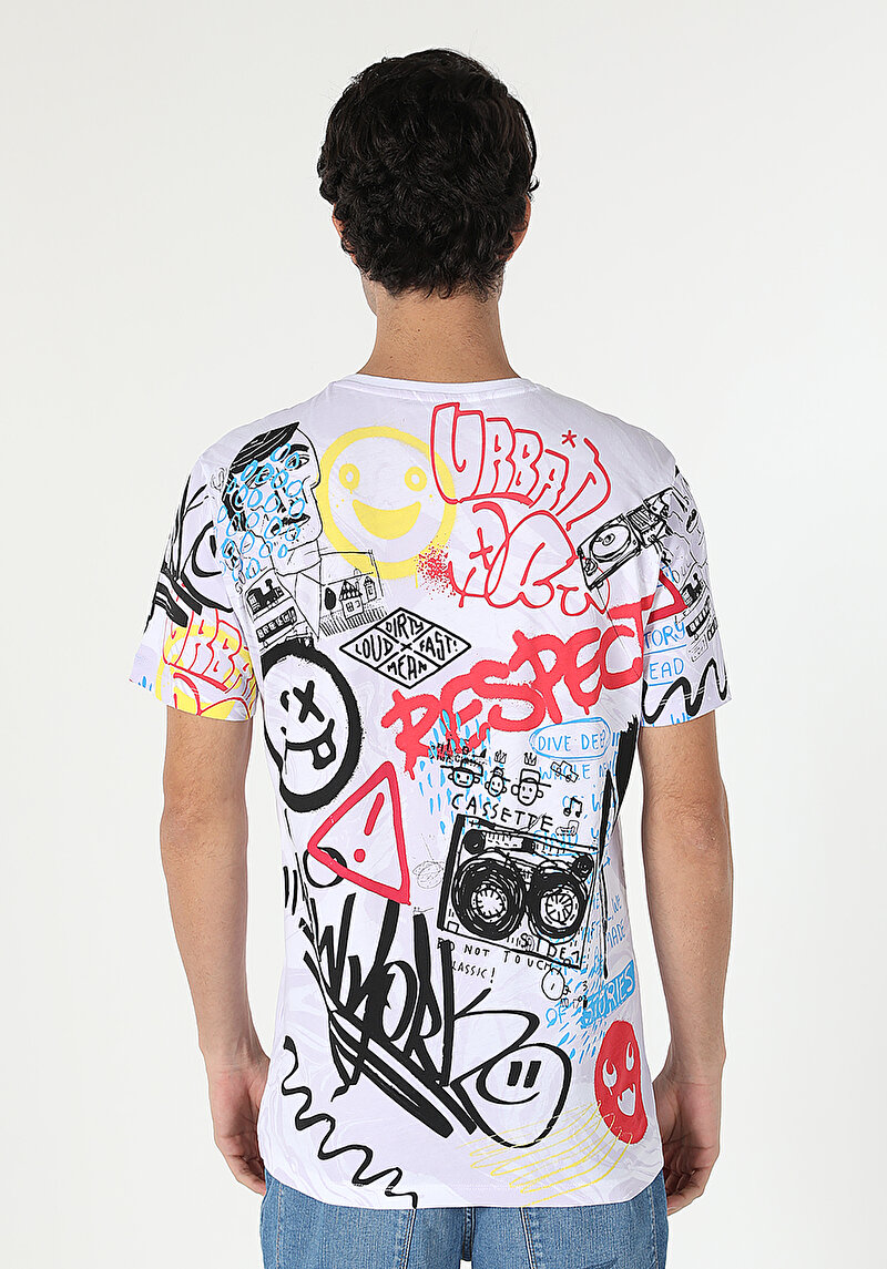 Imagine a Tricou Cu Maneca Scurta De Barbati Multicolor Comfort Fit  Cl1058686