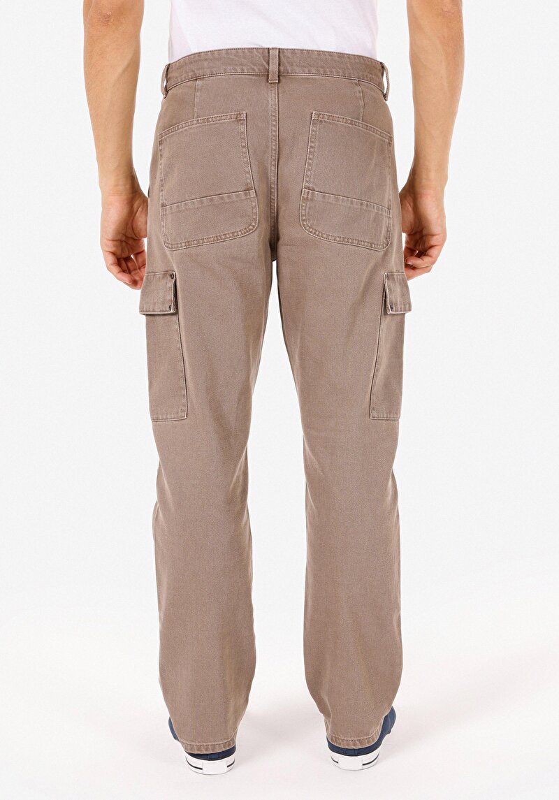 Afișați detalii pentru Pantaloni De Barbati Bej Comfort Fit 100% Bumbac Cl1069753