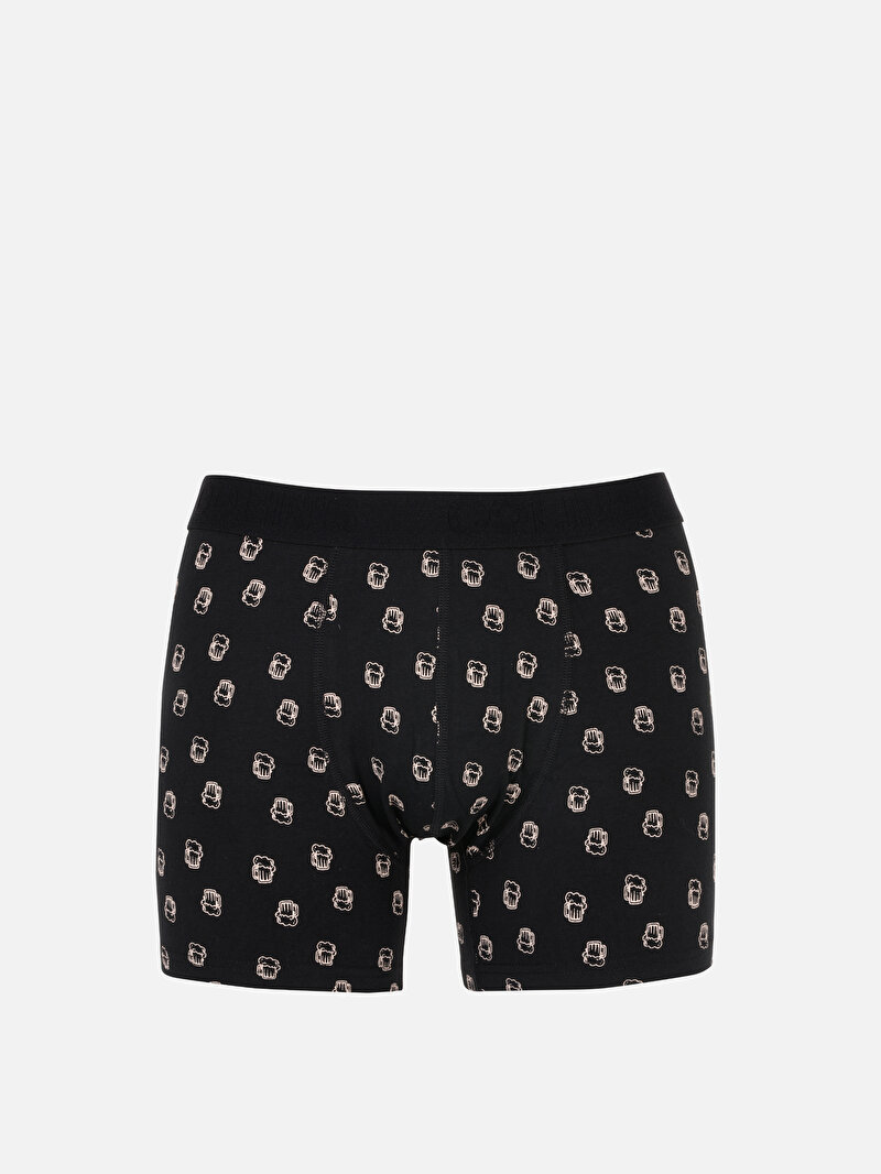 Afișați detalii pentru Boxer Negru Pentru Bărbați Modern Fit