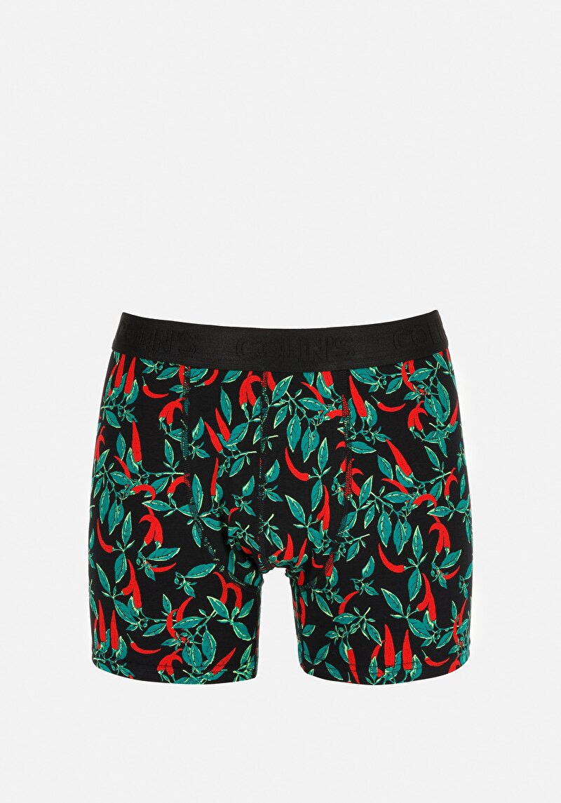 Imagine a Boxer Negru Pentru Bărbați Modern Fit