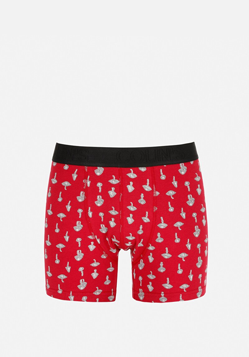 Imagine a Boxer Visiniu Pentru Bărbați Modern Fit