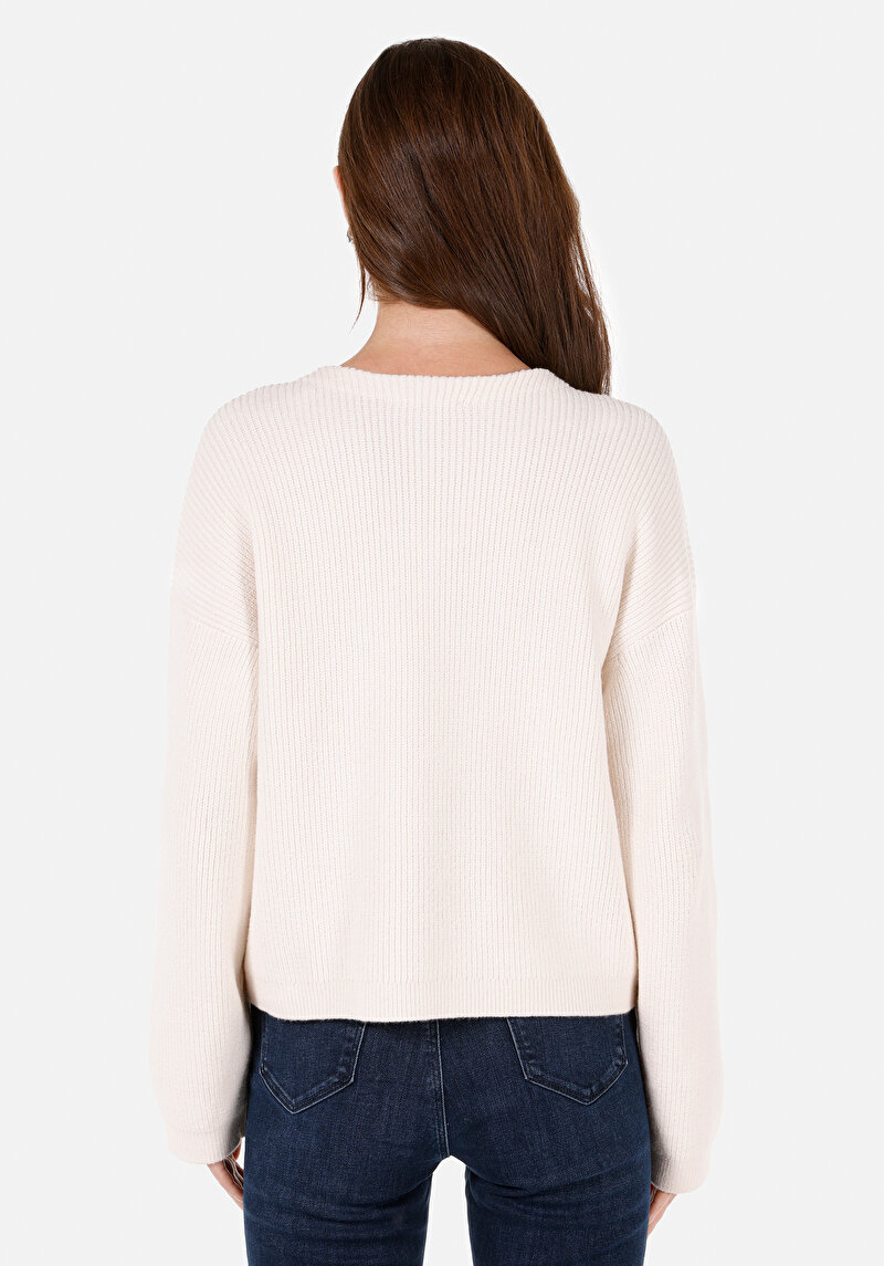 Imagine a Pulover De Dama Ecru Regular Fit Cl1072363