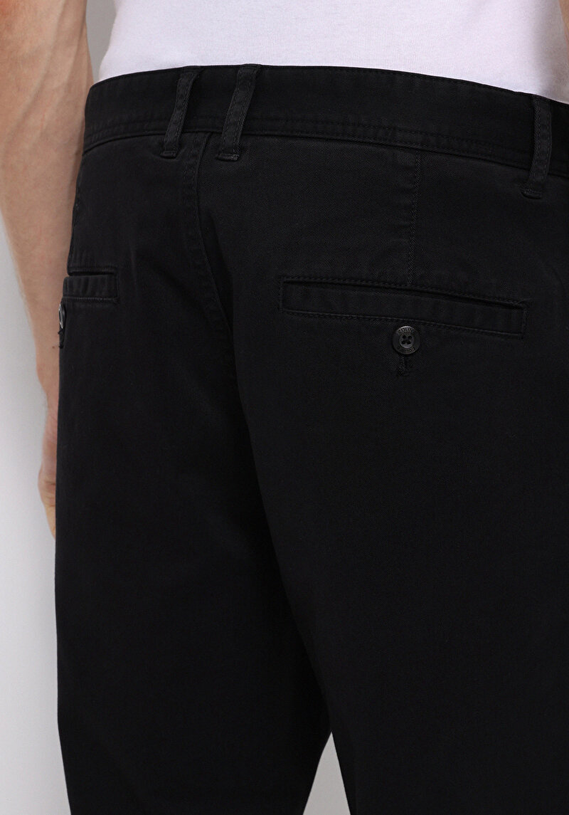 Afișați detalii pentru Pantaloni De Barbati Negru Regular Fit  Cl1049750