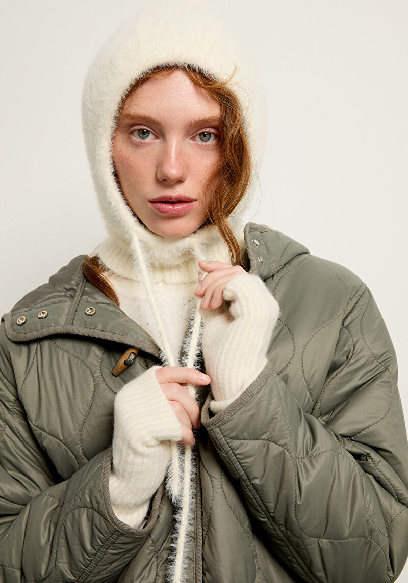 Imagine a Mănuși Ecru Pentru Femei