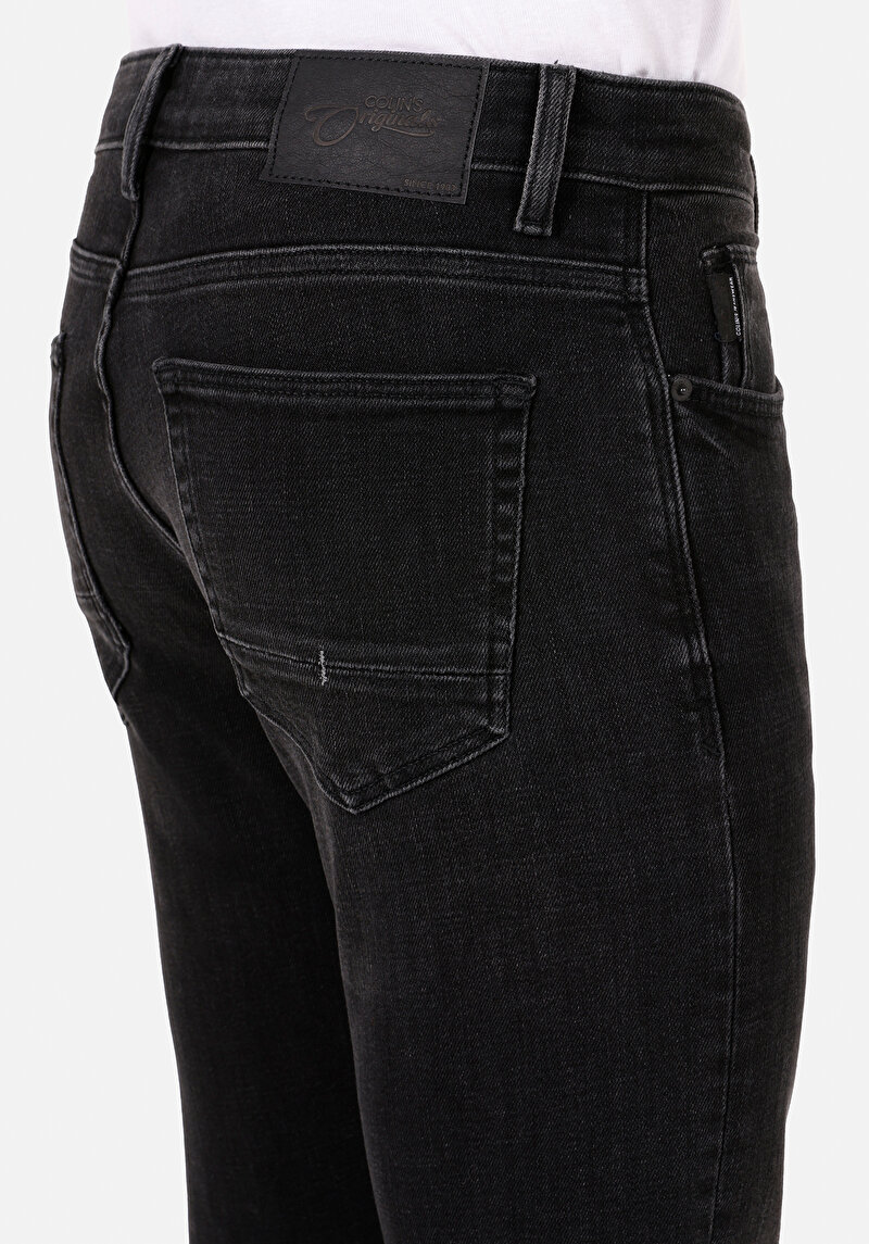 Afișați detalii pentru Pantaloni De Barbati Negru Slim Fit 041 Danny Cl1072296