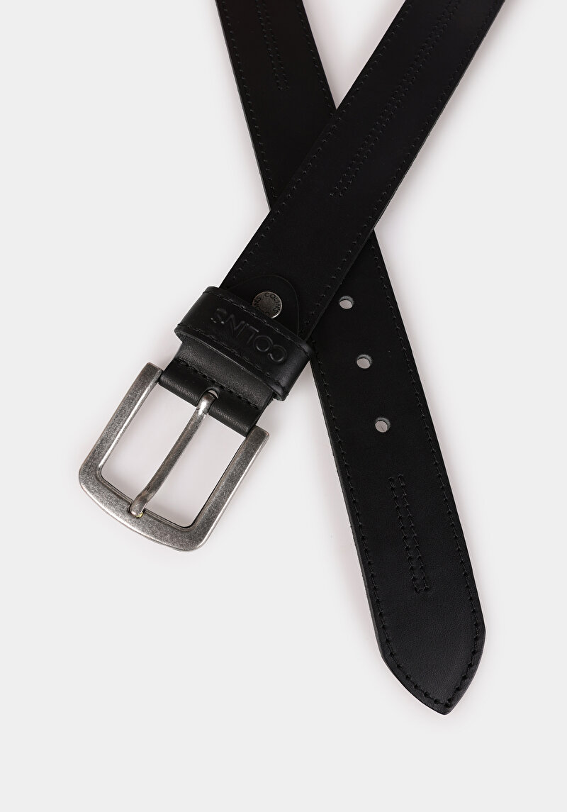 Afișați detalii pentru Curea De Barbati Negru Modern Fit  Cl1072664