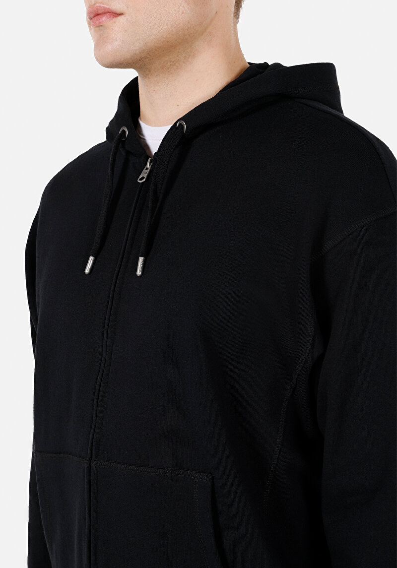 Afișați detalii pentru Hanorac / Bluza De Barbati Negru Oversize Fit  Cl1070807