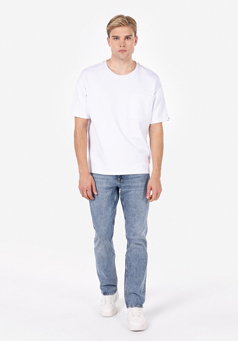 Imagine a Pantaloni De Barbati Denim Slim Straight Fit 042 John Cl1072837