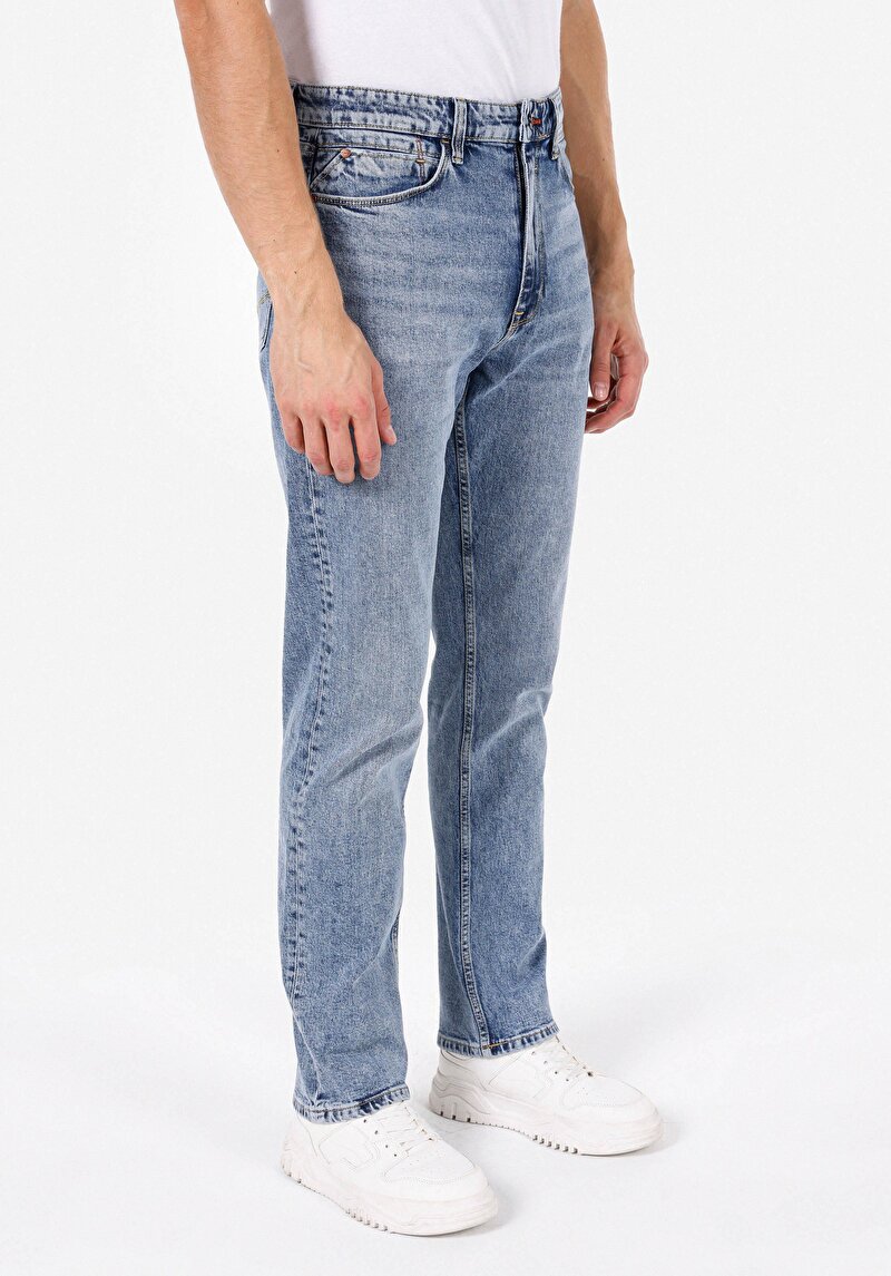 Imagine a Pantaloni De Barbati Denim Slim Straight Fit 042 John Cl1072837