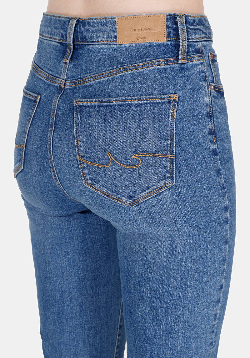 Afișați detalii pentru Pantaloni De Dama Denim Slim Fit 703 Carla Cl1073229