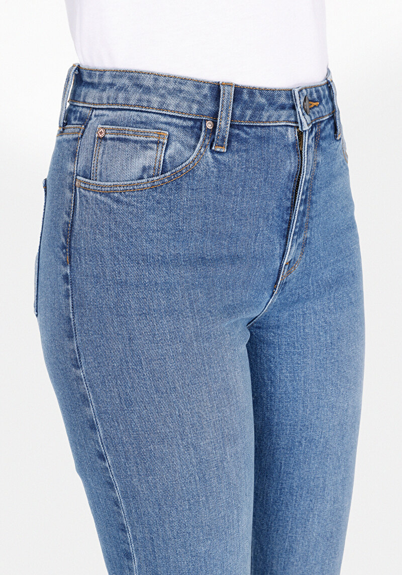 Afișați detalii pentru Pantaloni De Dama Albastru Regular Fit 791 Monica Cl1074400