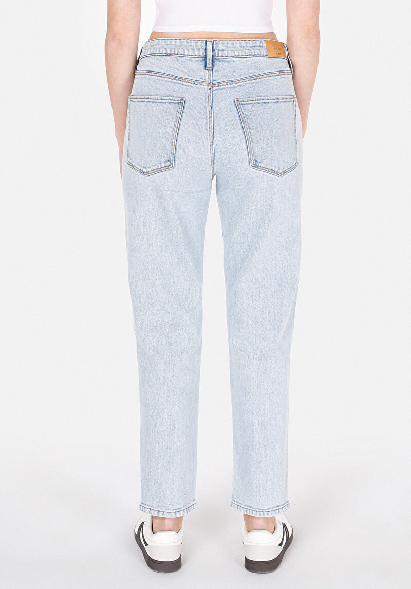 Imagine a Pantaloni De Dama Albastru Boyfriend Fit 893 Julia Cl1073819