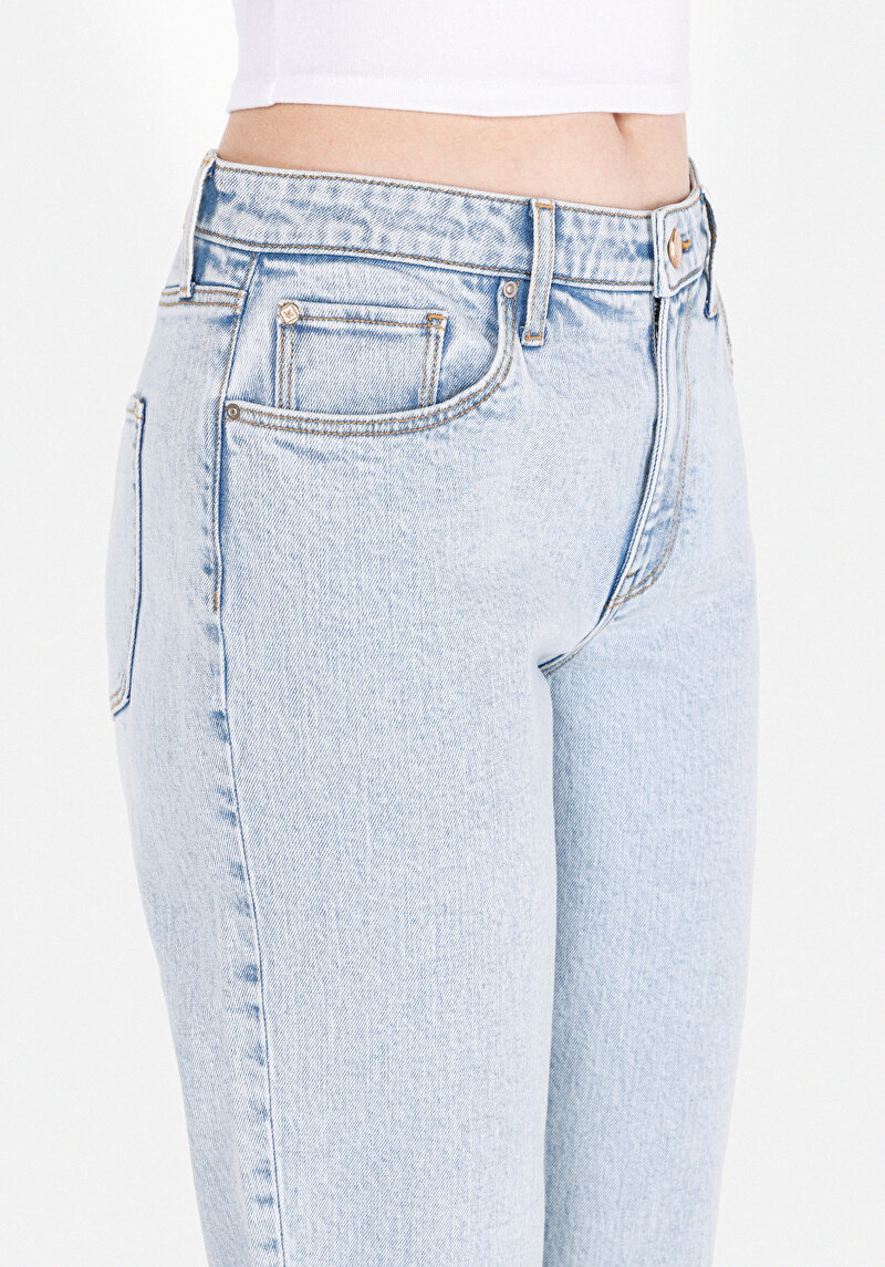 Imagine a Pantaloni De Dama Albastru Boyfriend Fit 893 Julia Cl1073819