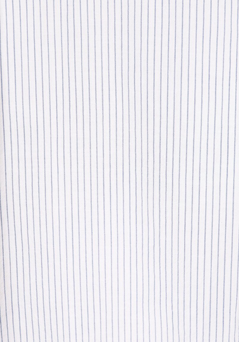 Afișați detalii pentru Cămașă Cu Dungi Cămașă Albastră Cu Mânecă Lungă Pentru Femei