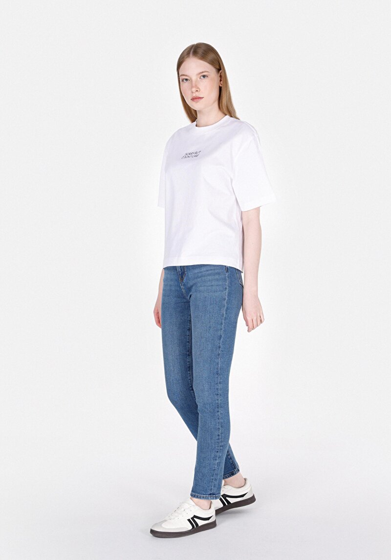 Imagine a Pantaloni De Dama Albastru Slim Fit 703 Carla Cl1073492