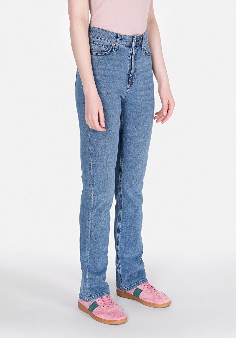 Imagine a Pantaloni De Dama Albastru Regular Fit 792 Mila Cl1073506