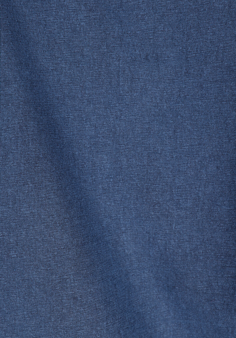 Afișați detalii pentru Comfort Fit Round Neck Drept Bărbați Albastru Tricou Cu Mânecă Scurtă