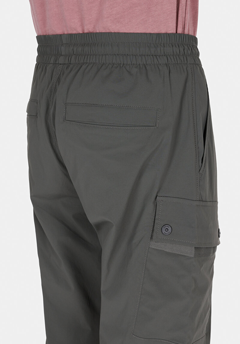 Afișați detalii pentru Pantaloni Verzi Elastici Cu Talie Medie Slim Fit