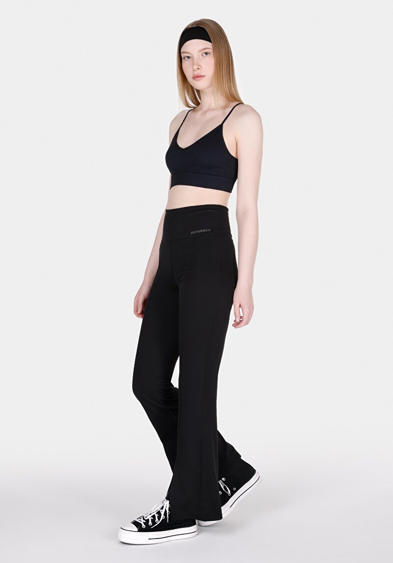 Imagine a Colanți Negri Pentru Femei Slim Fit