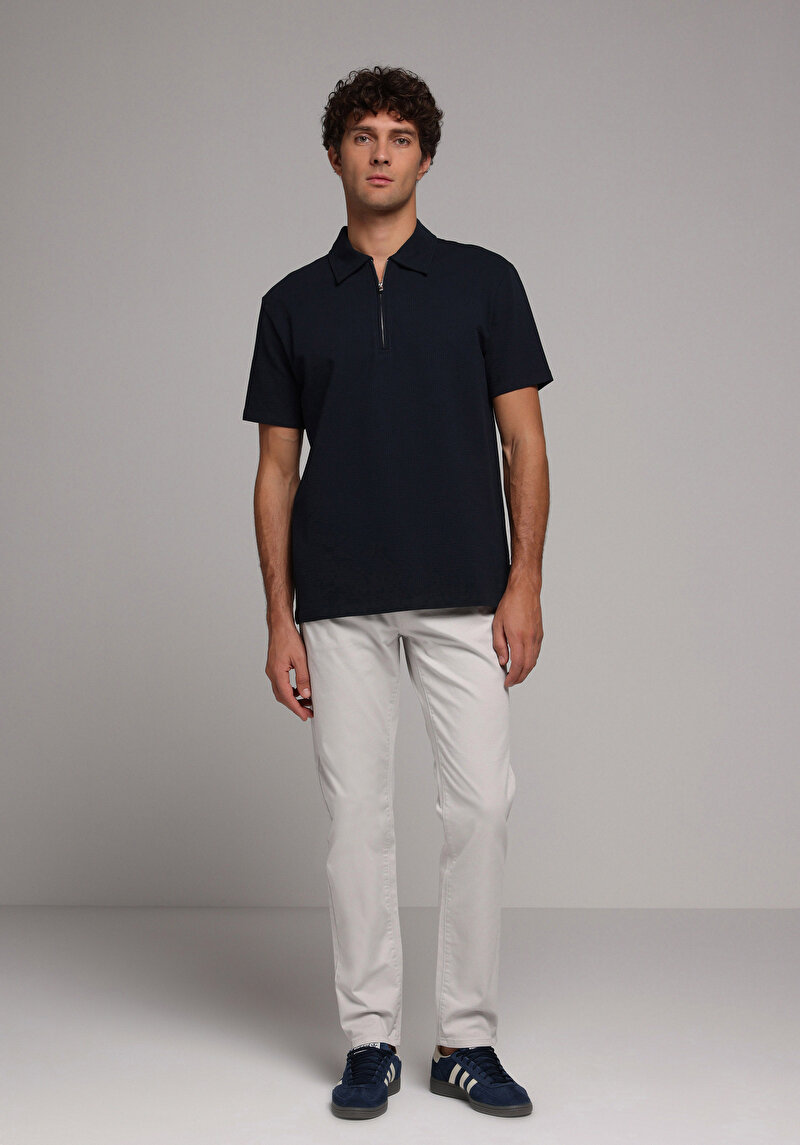 Imagine a Pantaloni De Barbati Piatră Straight Fit Cl1049744