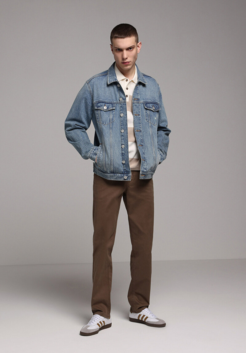 Imagine a Pantaloni De Barbati Maro Regular Fit Cl1049750