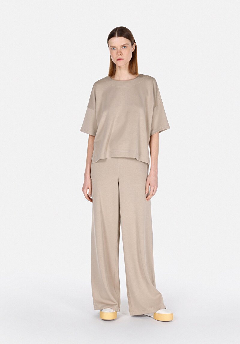 Imagine a Pantaloni De Trening De Dama Bej Regular Fit  Cl1073028