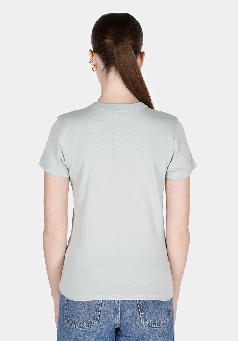 Imagine a Tricou Cu Maneca Scurta De Dama Verde Slim Fit  Cl1068567