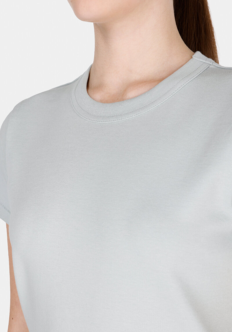 Imagine a Tricou Cu Maneca Scurta De Dama Verde Slim Fit  Cl1068567