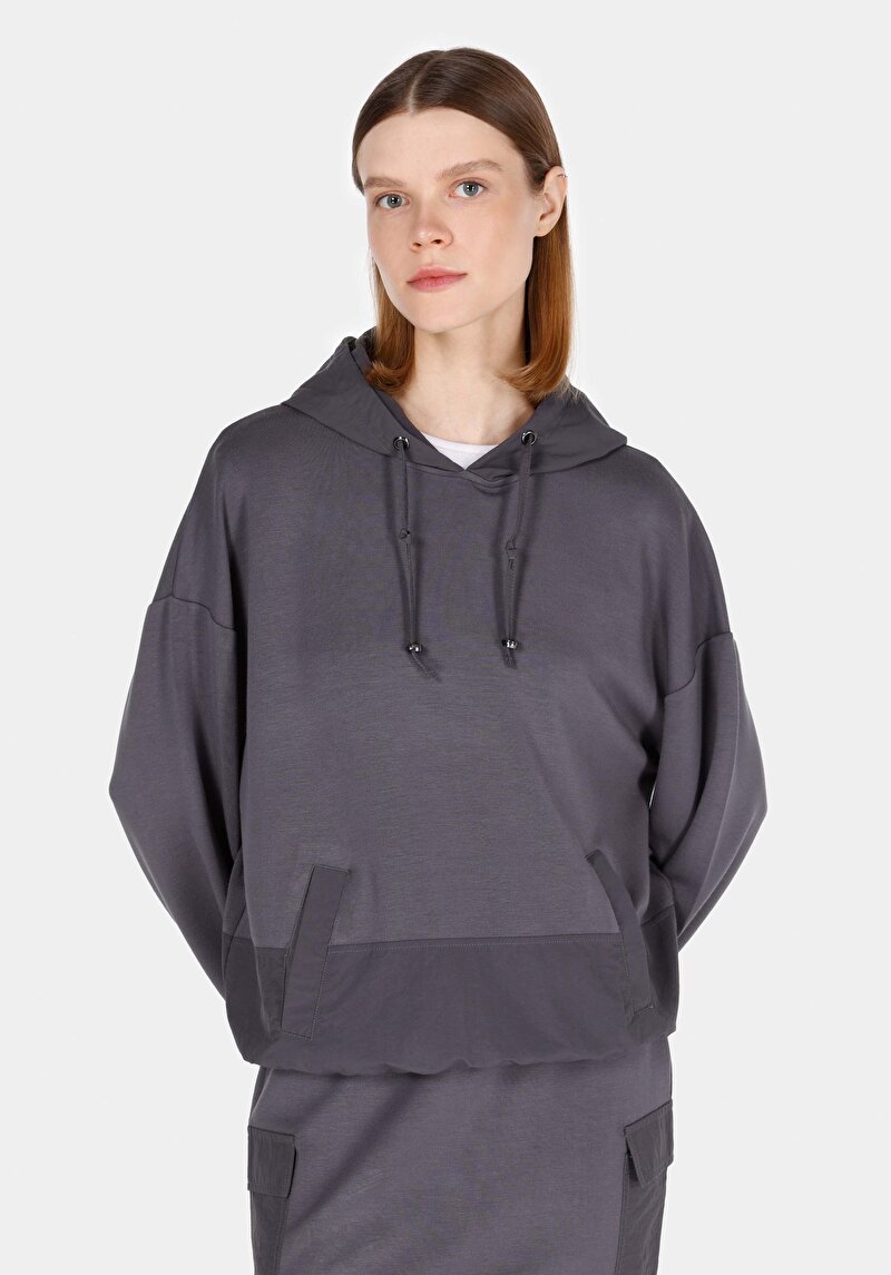 Imagine a Hanorac / Bluza De Dama Antracit Regular Fit Cl1071154