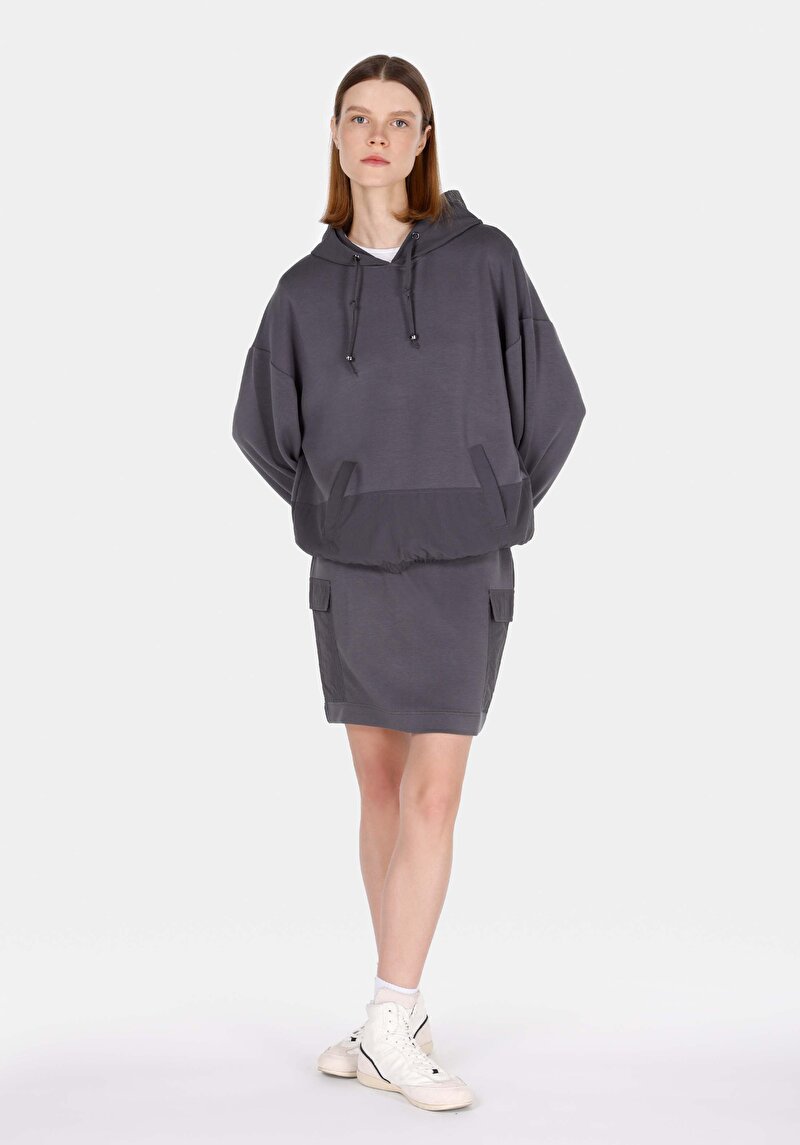 Afișați detalii pentru Hanorac / Bluza De Dama Antracit Regular Fit  Cl1071154