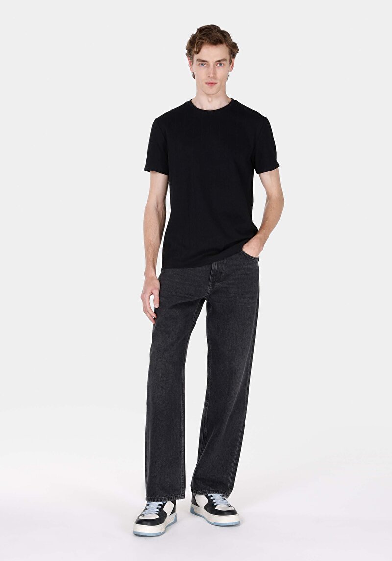 Imagine a Tricou Cu Maneca Scurta De Barbati Negru Regular Fit Cl1072064