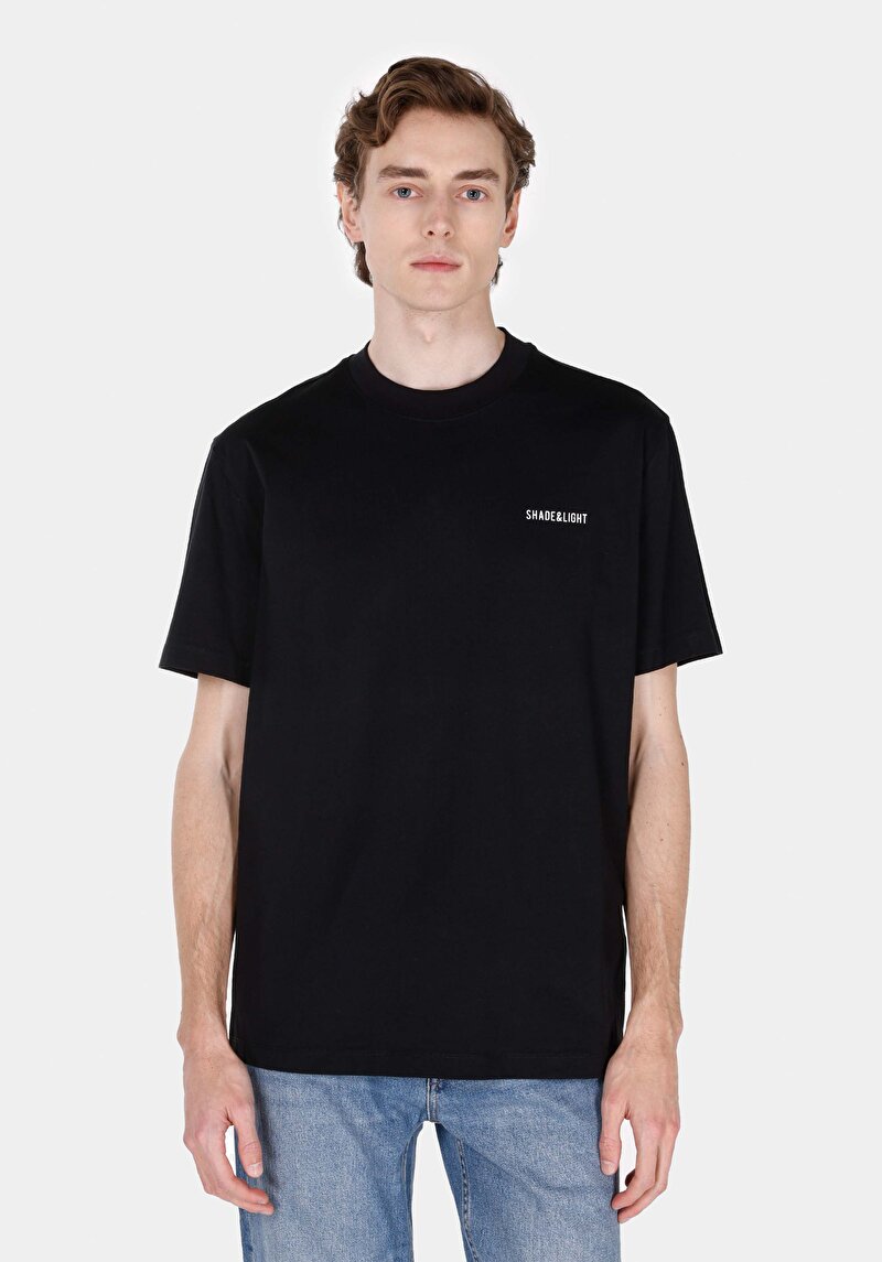 Imagine a Tricou Cu Maneca Scurta De Barbati Negru Comfort Fit Cl1072388