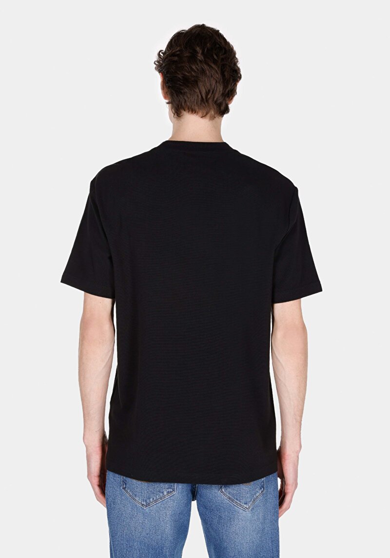 Imagine a Tricou Cu Maneca Scurta De Barbati Negru Comfort Fit Cl1073086