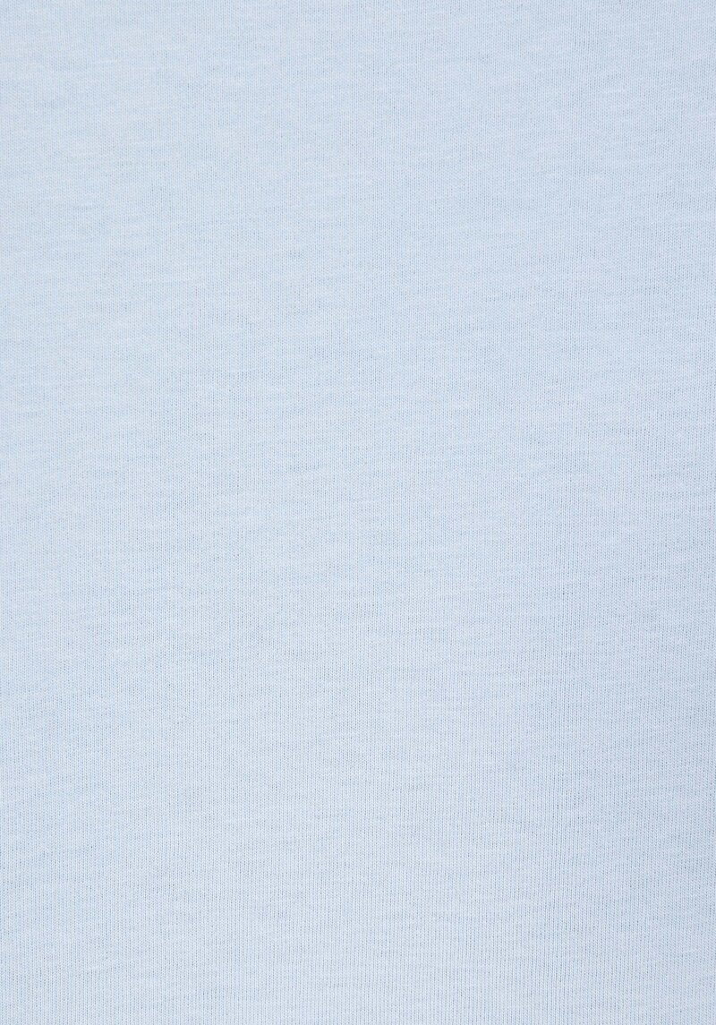 Imagine a Regular Fit Round Neck Imprimat Tricou Albastru Cu Mânecă Scurtă Pentru Femei