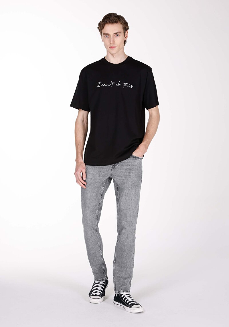 Imagine a Pantaloni De Barbati Negru Straight Fit 044 Karl Cl1073412