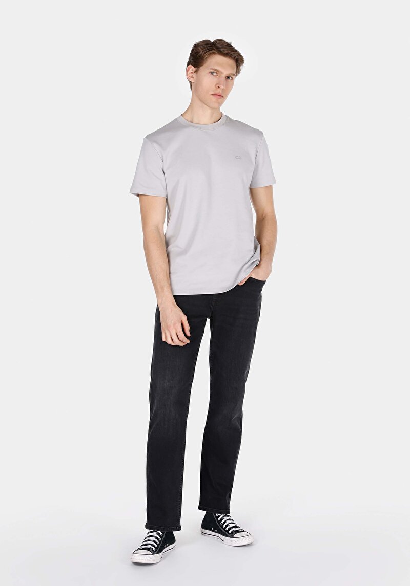 Imagine a Pantaloni De Barbati Negru Regular Fit 045 David Cl1073424