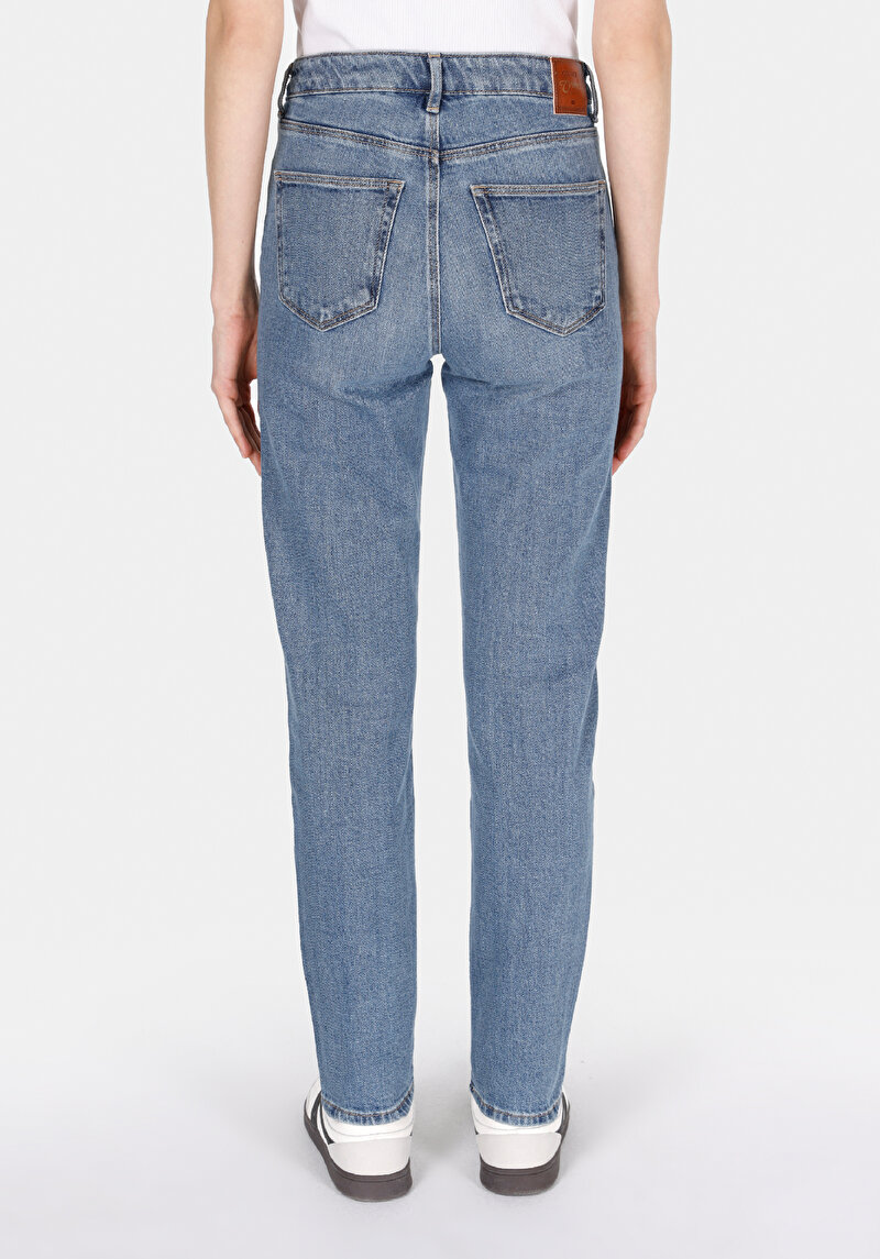 Imagine a Pantaloni De Dama Albastru Slim Fit 703 Carla Cl1073494