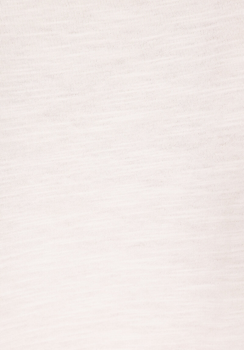 Imagine a Regular Fit V-Neck Drept Tricou Cu Mânecă Scurtă Bej Pentru Femei