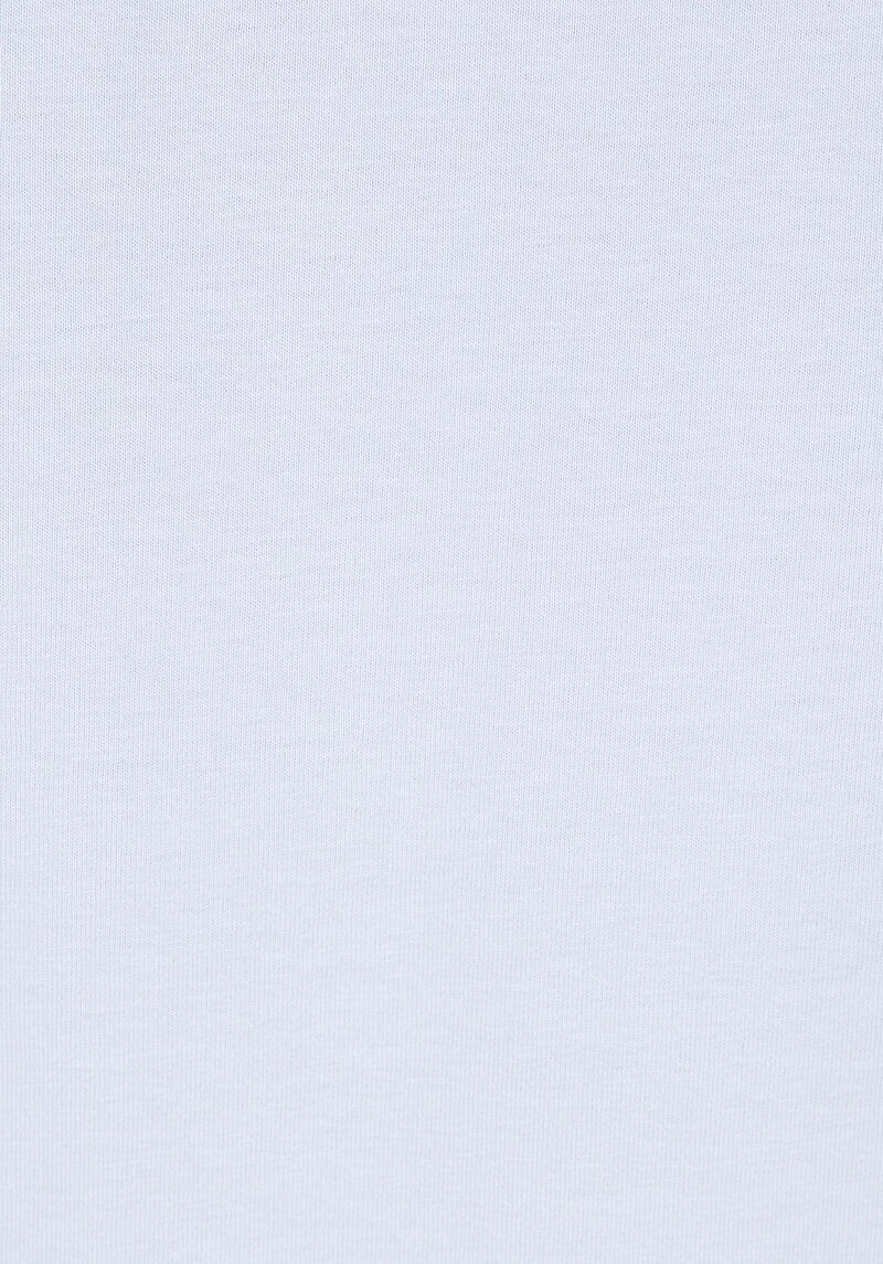 Imagine a Regular Fit Round Neck Imprimat Tricou Albastru Cu Mânecă Scurtă Pentru Femei