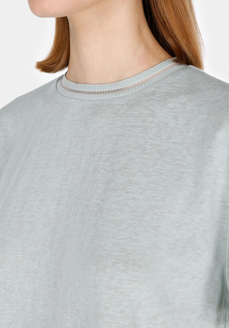 Imagine a Tricou Cu Maneca Scurta De Dama Verde Regular Fit Cl1073957