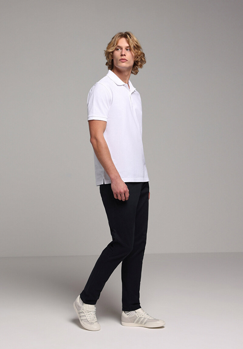 Imagine a Tricou Polo Cu Maneca Scurta De Barbati Alb Regular Fit Cl1073960