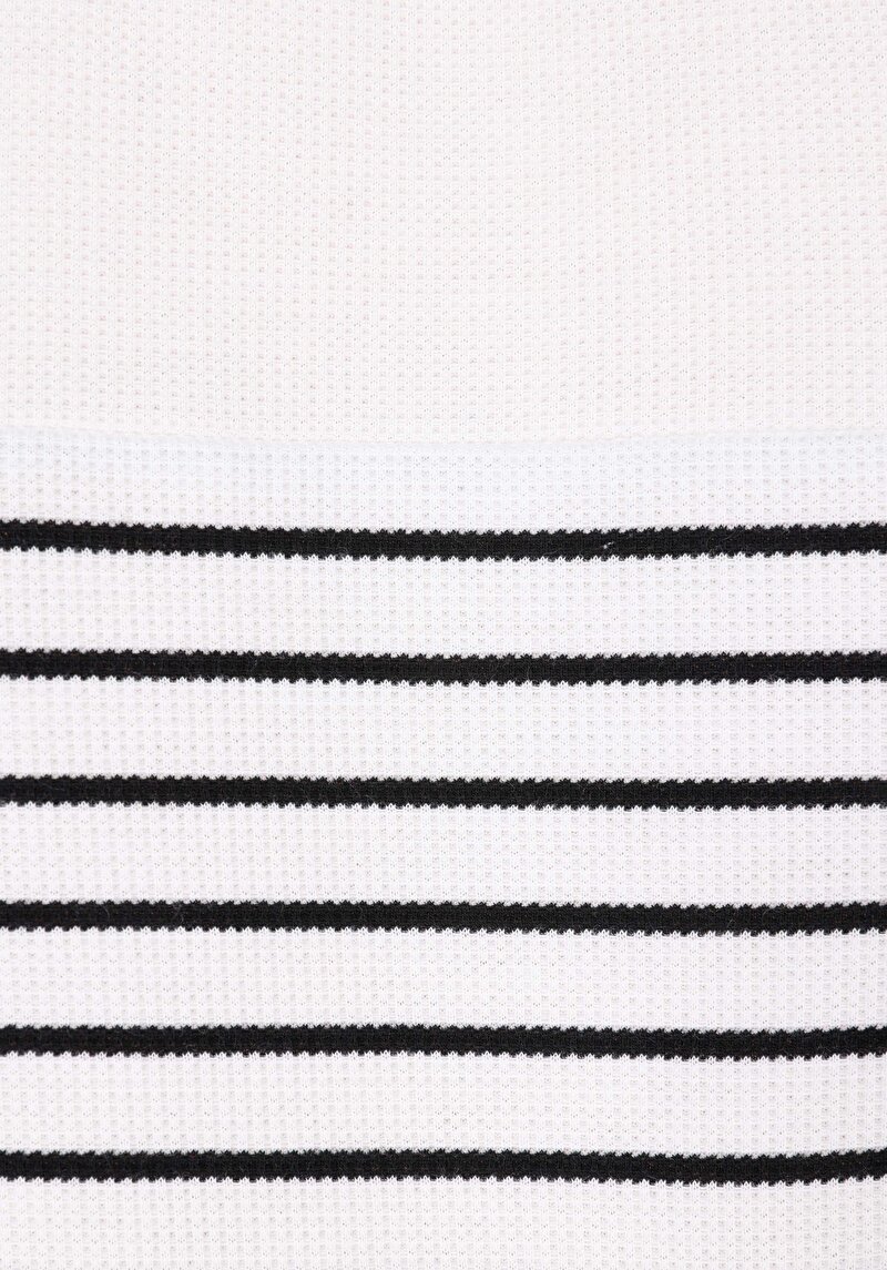 Afișați detalii pentru Regular Fit Polo Neck Jacquard Bărbați Alb Tricou Cu Mânecă Scurtă