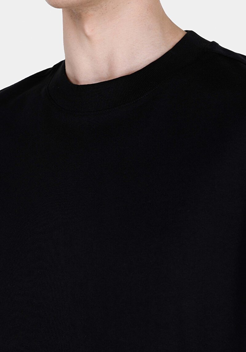 Imagine a Tricou Cu Maneca Scurta De Barbati Negru Boxy Fit  Cl1073994