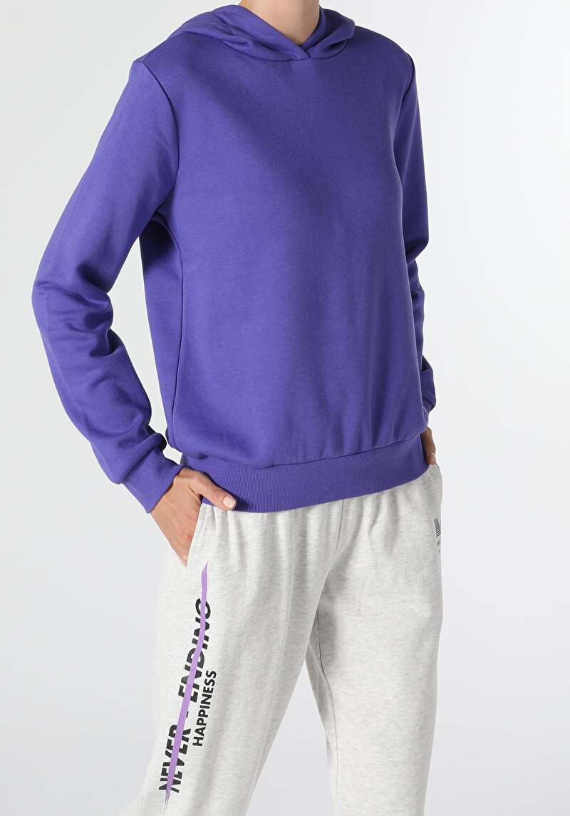 Imagine a Hanorac / Bluza De Dama Mov Regular Fit  Cl1055506