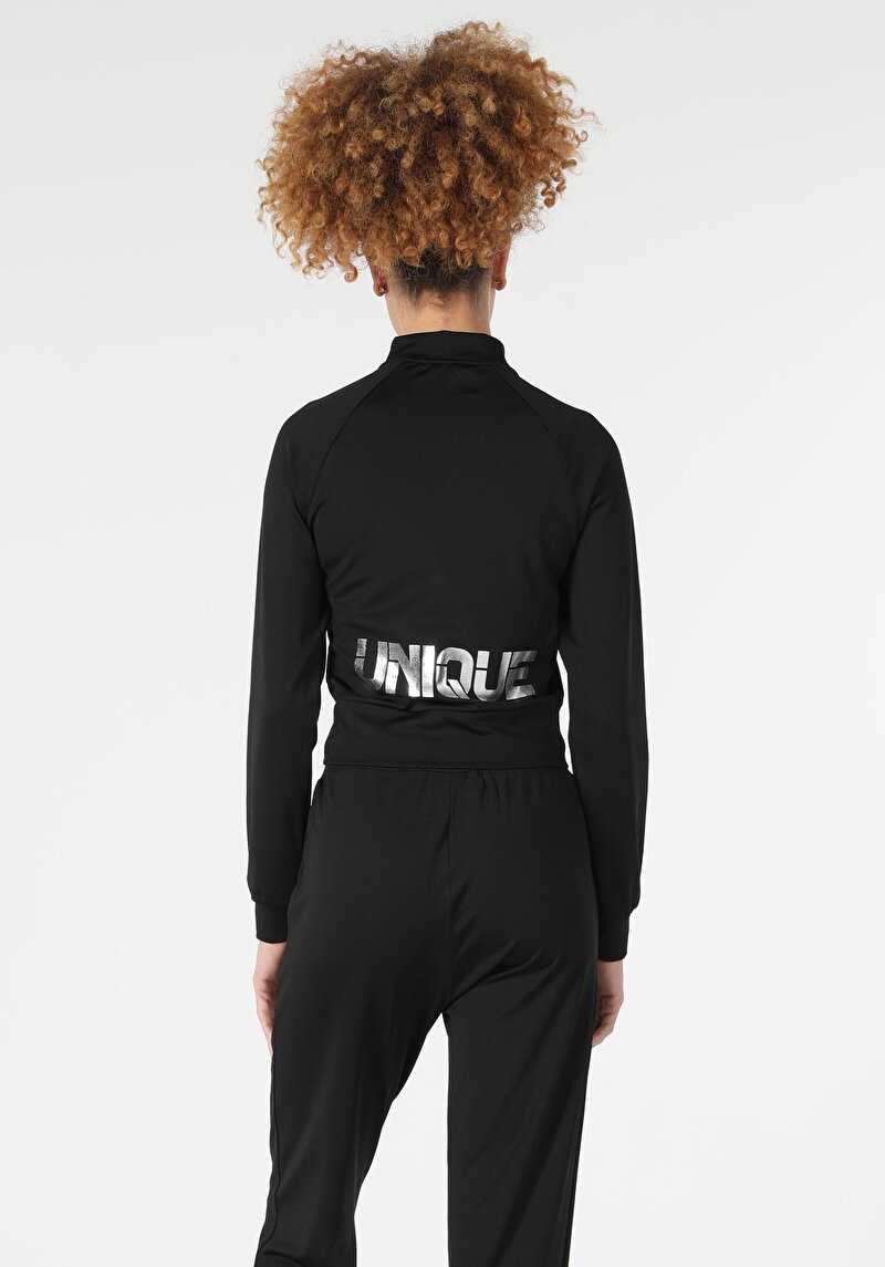 Imagine a Hanorac / Bluza De Dama Negru Regular Fit Cl1057333