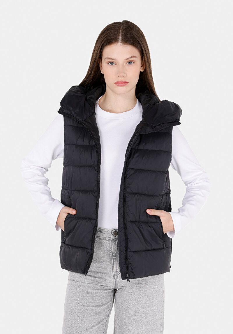 Imagine a Vesta De Dama Negru Regular Fit  Cl1072351