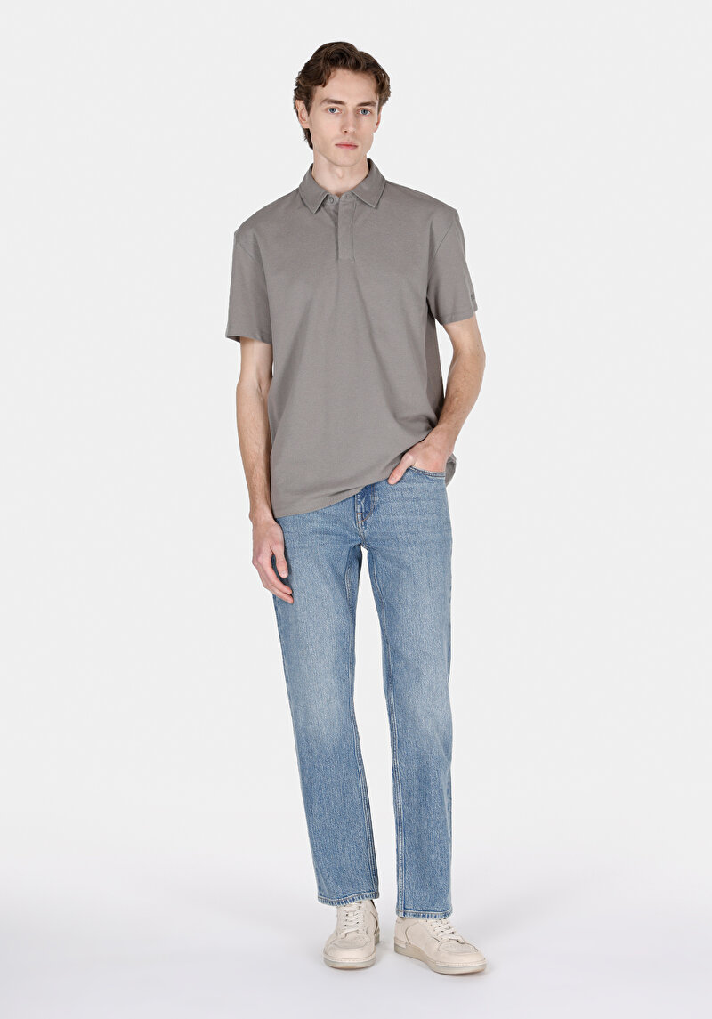 Imagine a Blugi Din Denim Pentru Bărbați Regular Fit