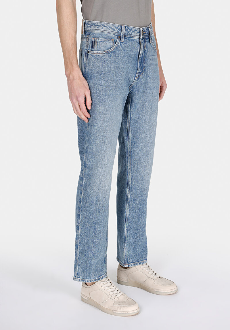 Imagine a Blugi Din Denim Pentru Bărbați Regular Fit